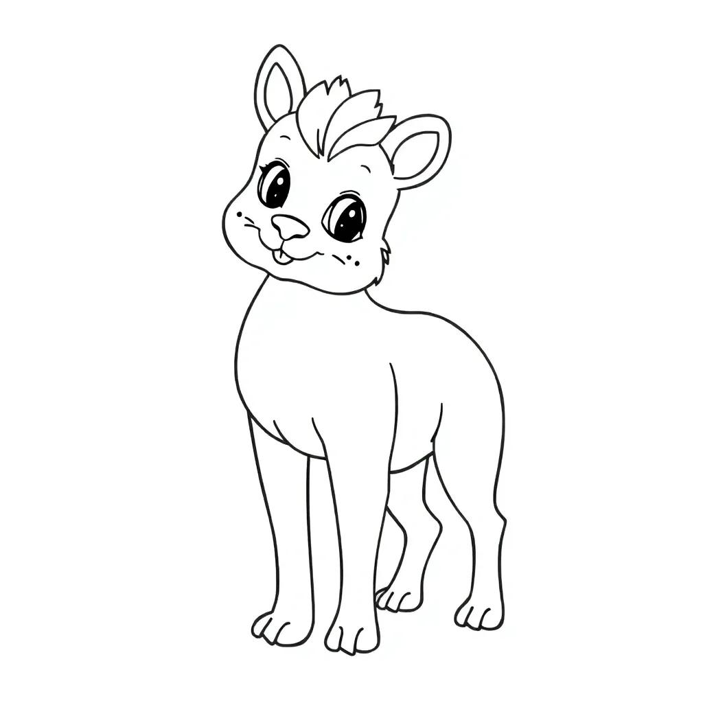 Animal Easy Coloring Pages