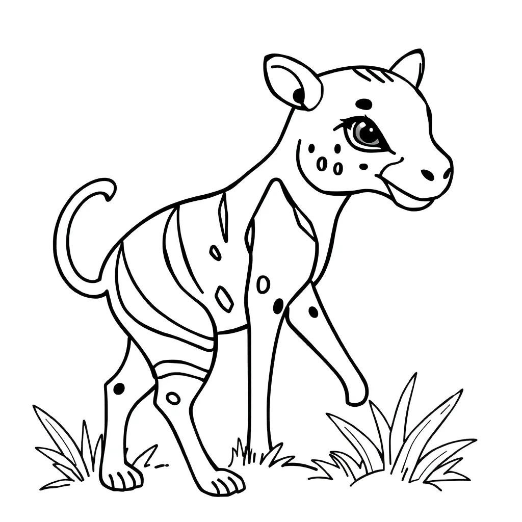 Animal Letter Coloring Pages