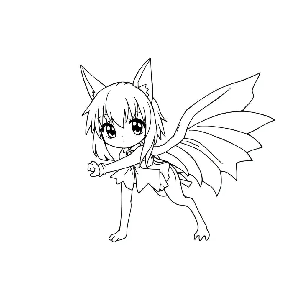 Anime Drawing Coloring Pages