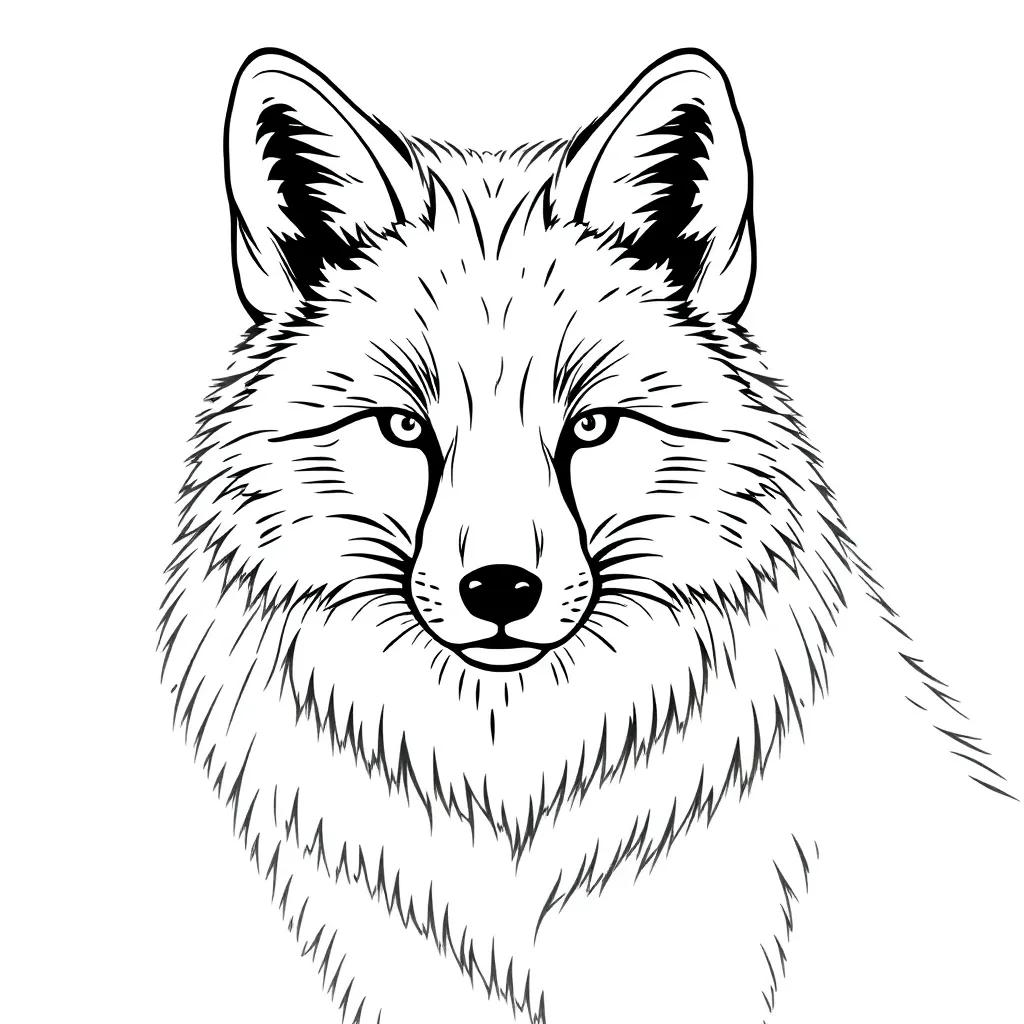 Arctic Fox Color Page