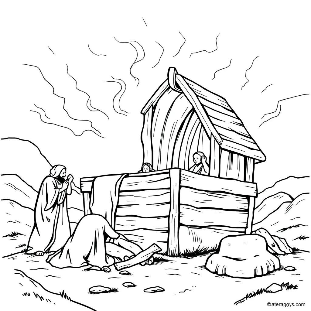 The Ark Of The Covenant Coloring Page