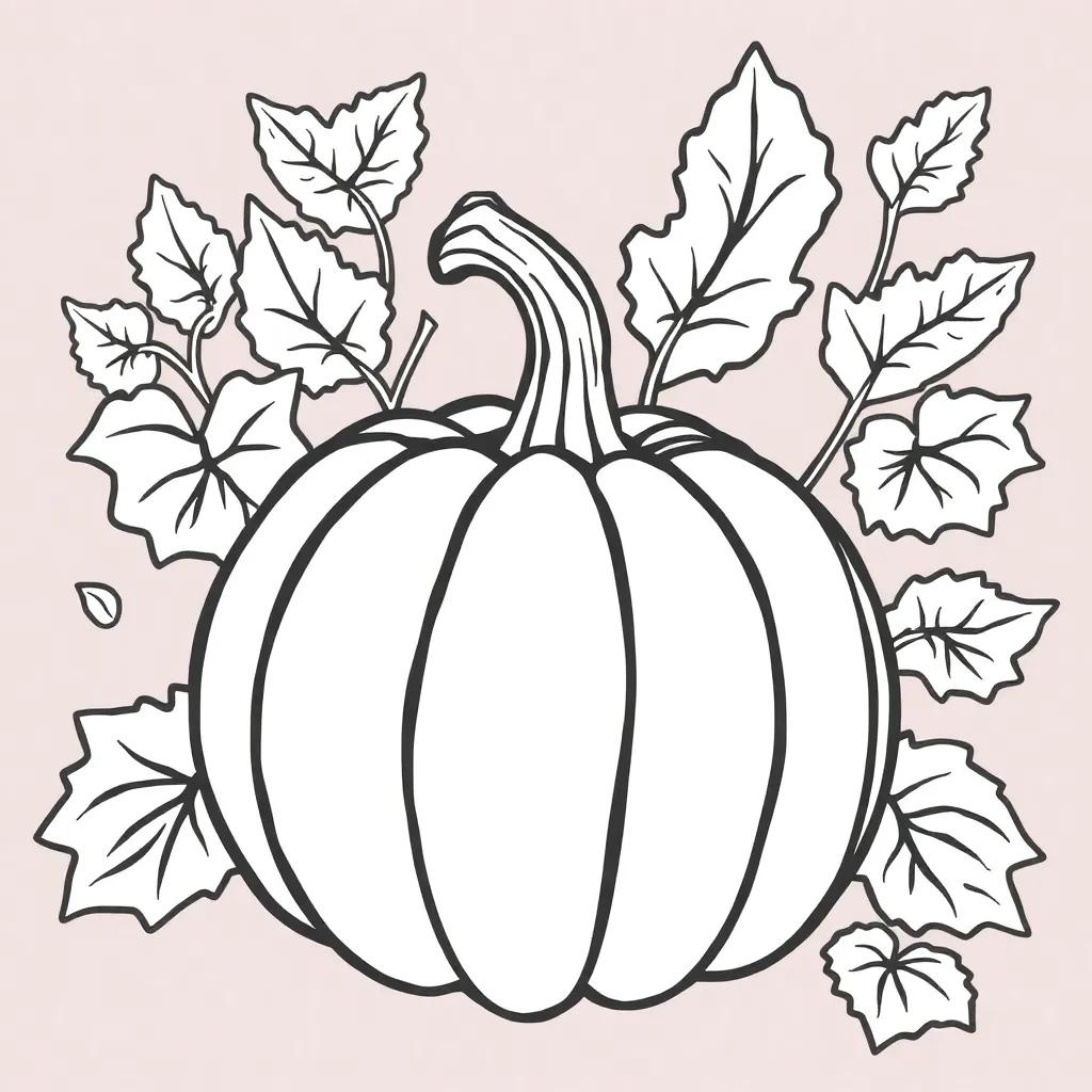 Autumn Pumpkin Coloring Pages Autumn Pumpkin Coloring Pages