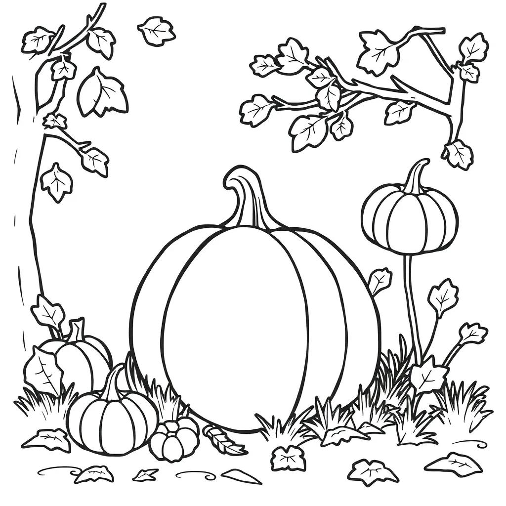 Autumn Coloring Pages For Kindergarten