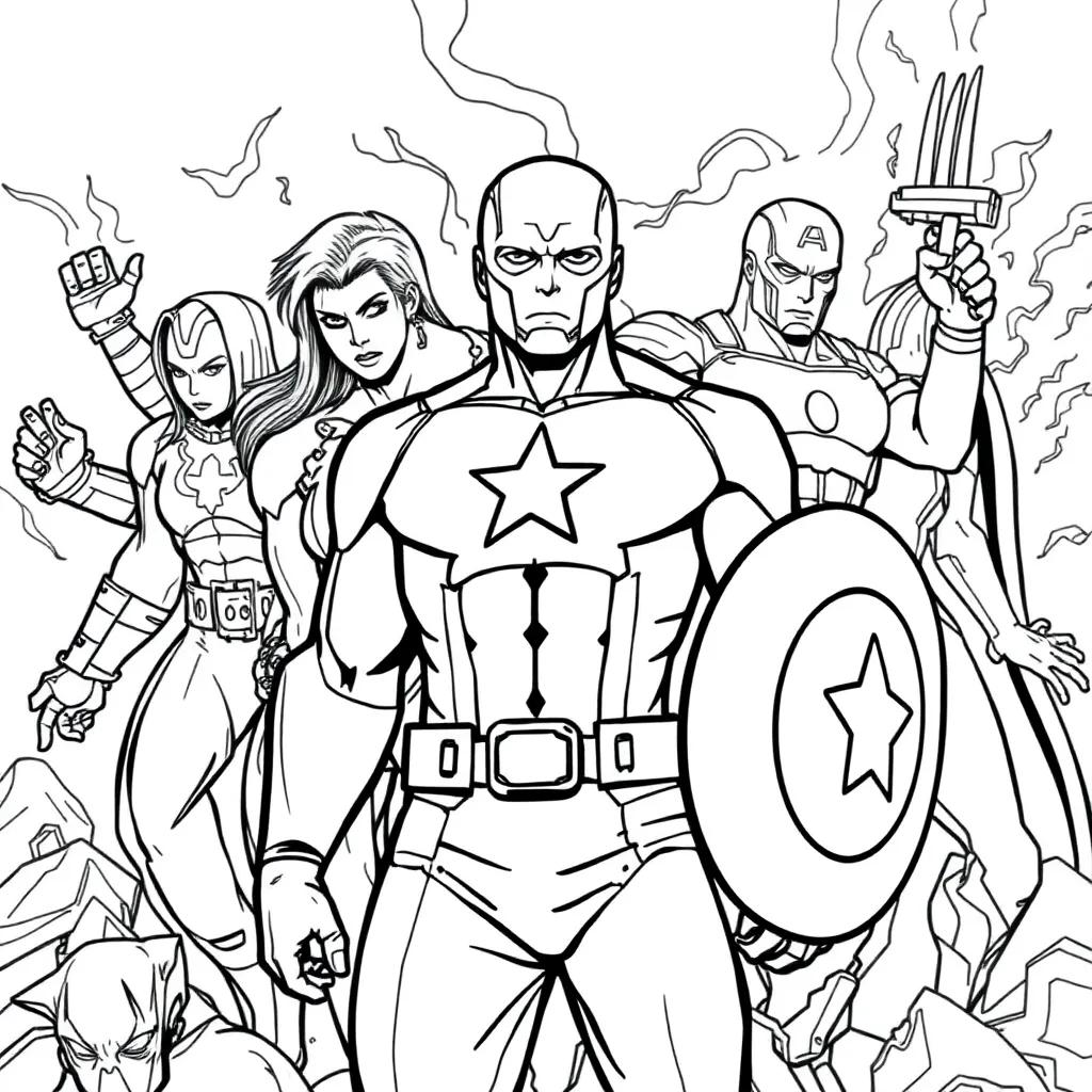 Avengers Coloring Pages Free