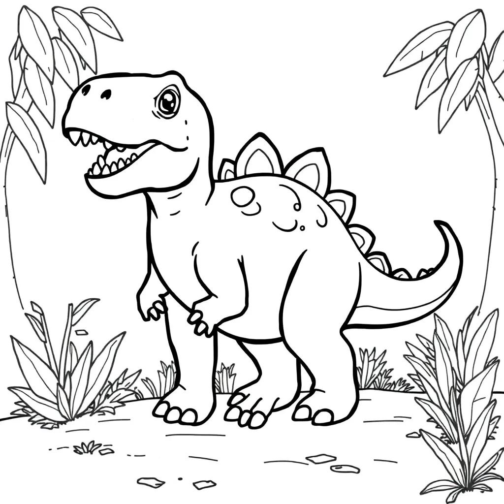 Baby Dinosaur Coloring Pages
