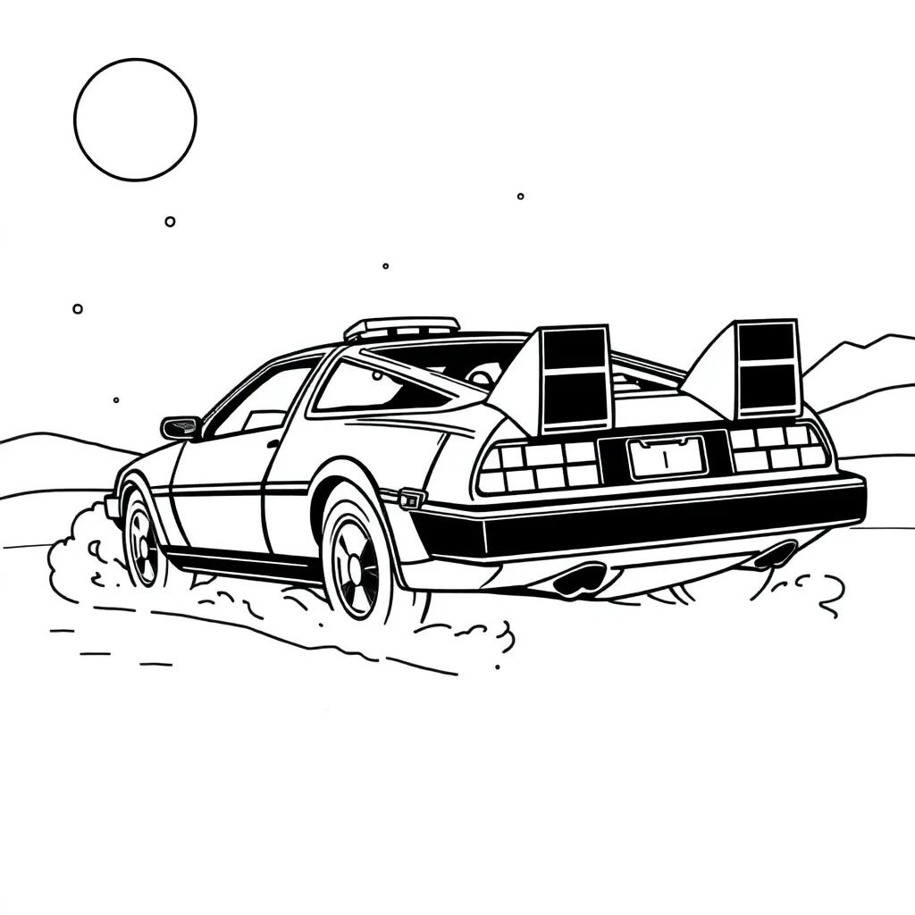 Back To The Future Coloring Pages