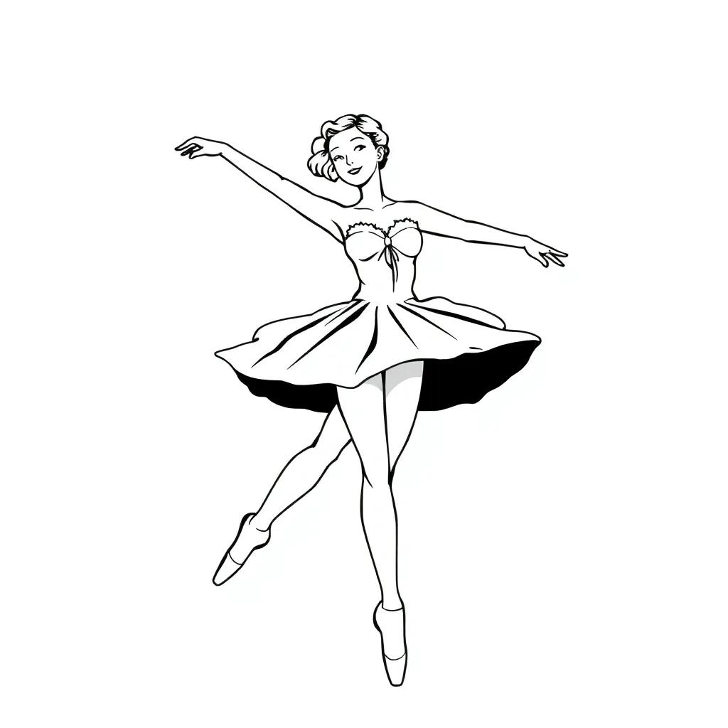 Ballet Coloring Pages Free