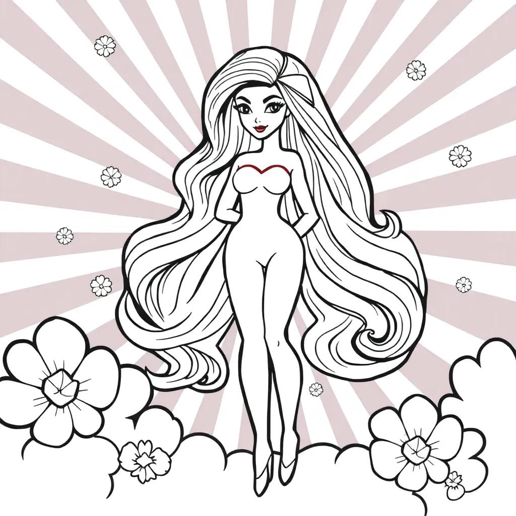 Barbie Coloring Pages Printable Free