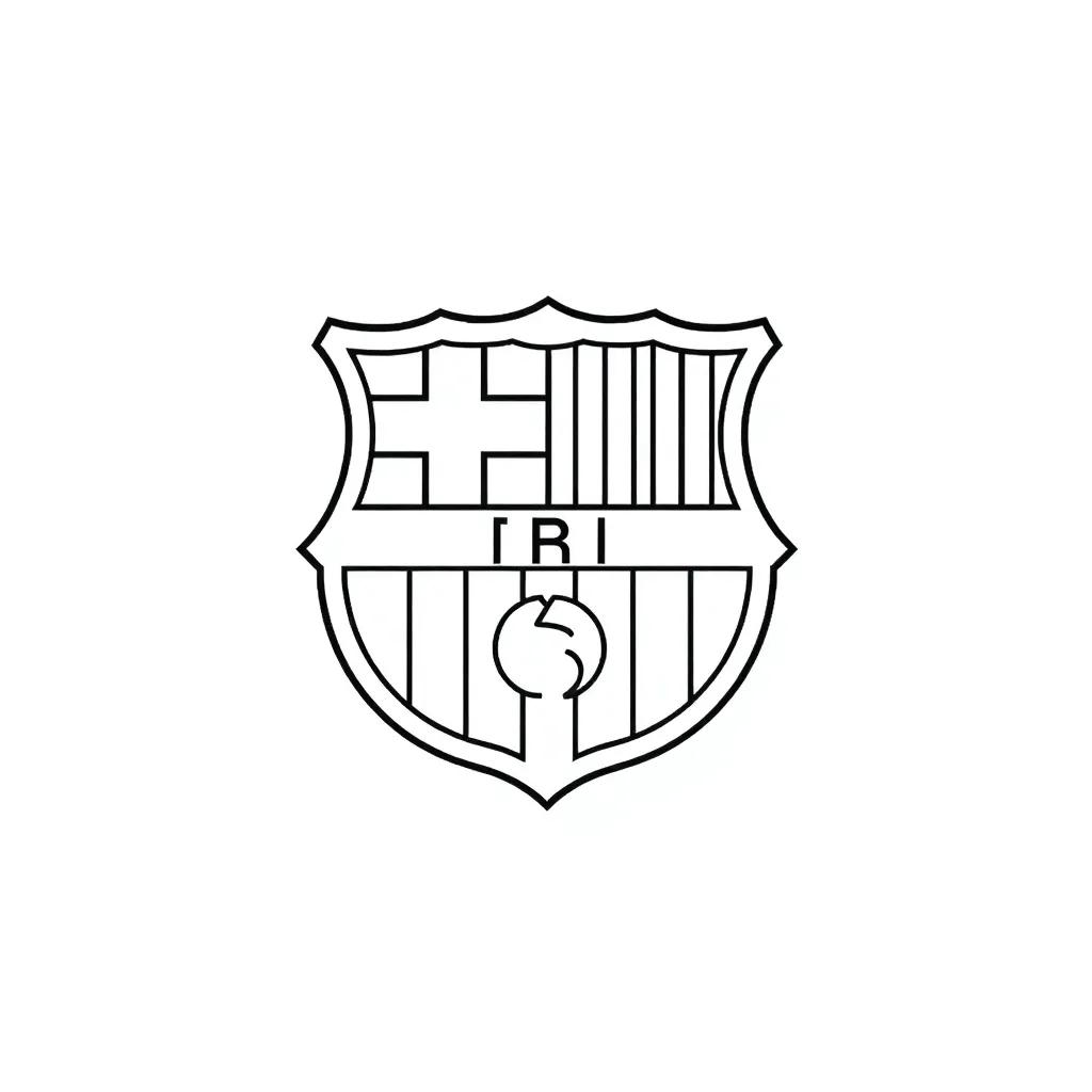 Barcelona Logo Coloring Page