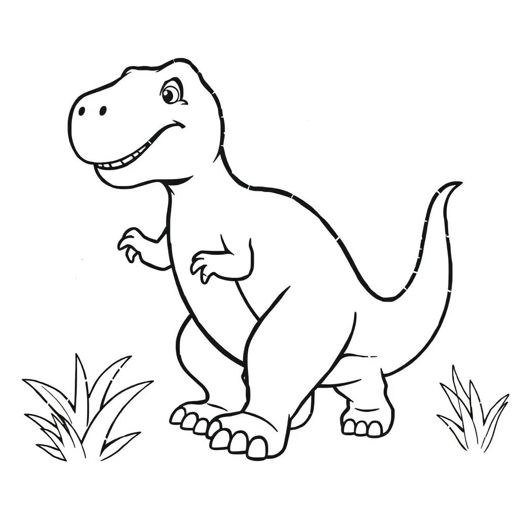 Barney Dinosaur Coloring Pages
