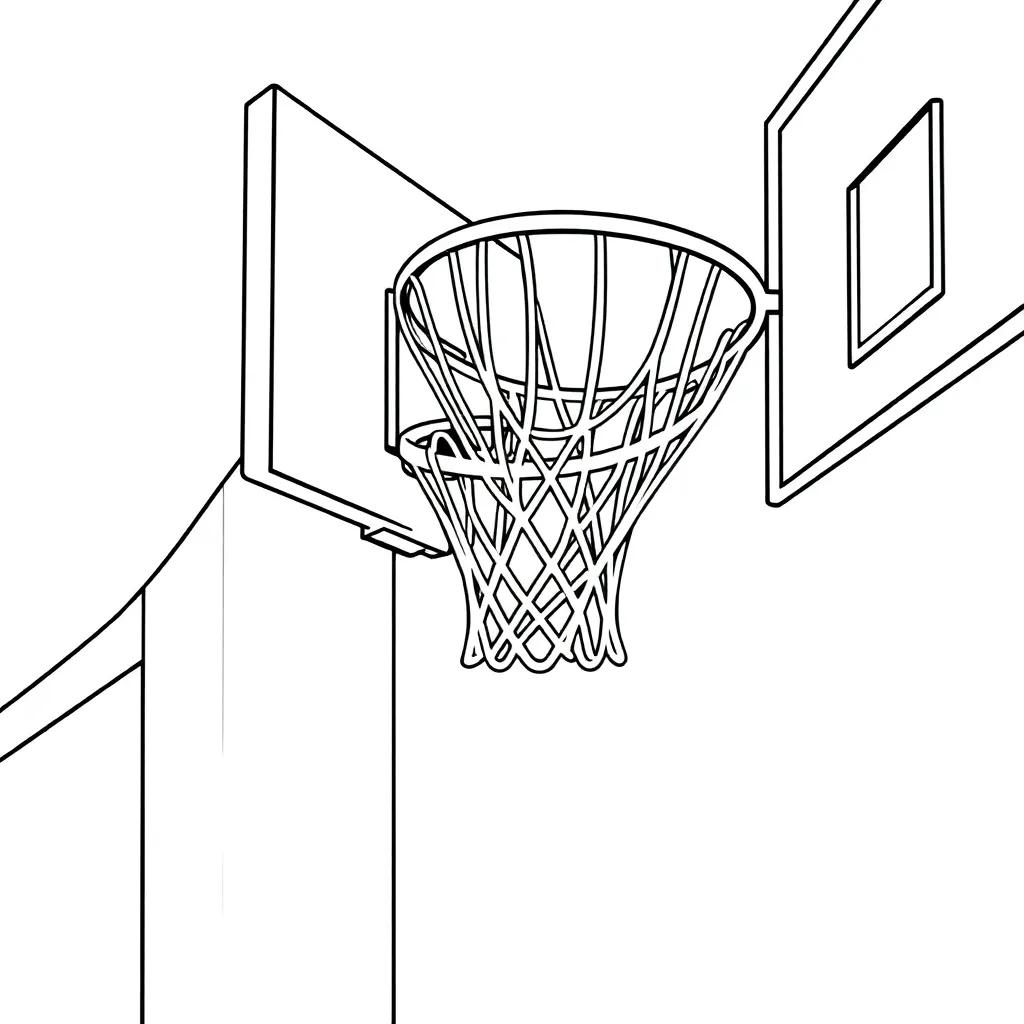 Basketball Hoop Coloring Pages