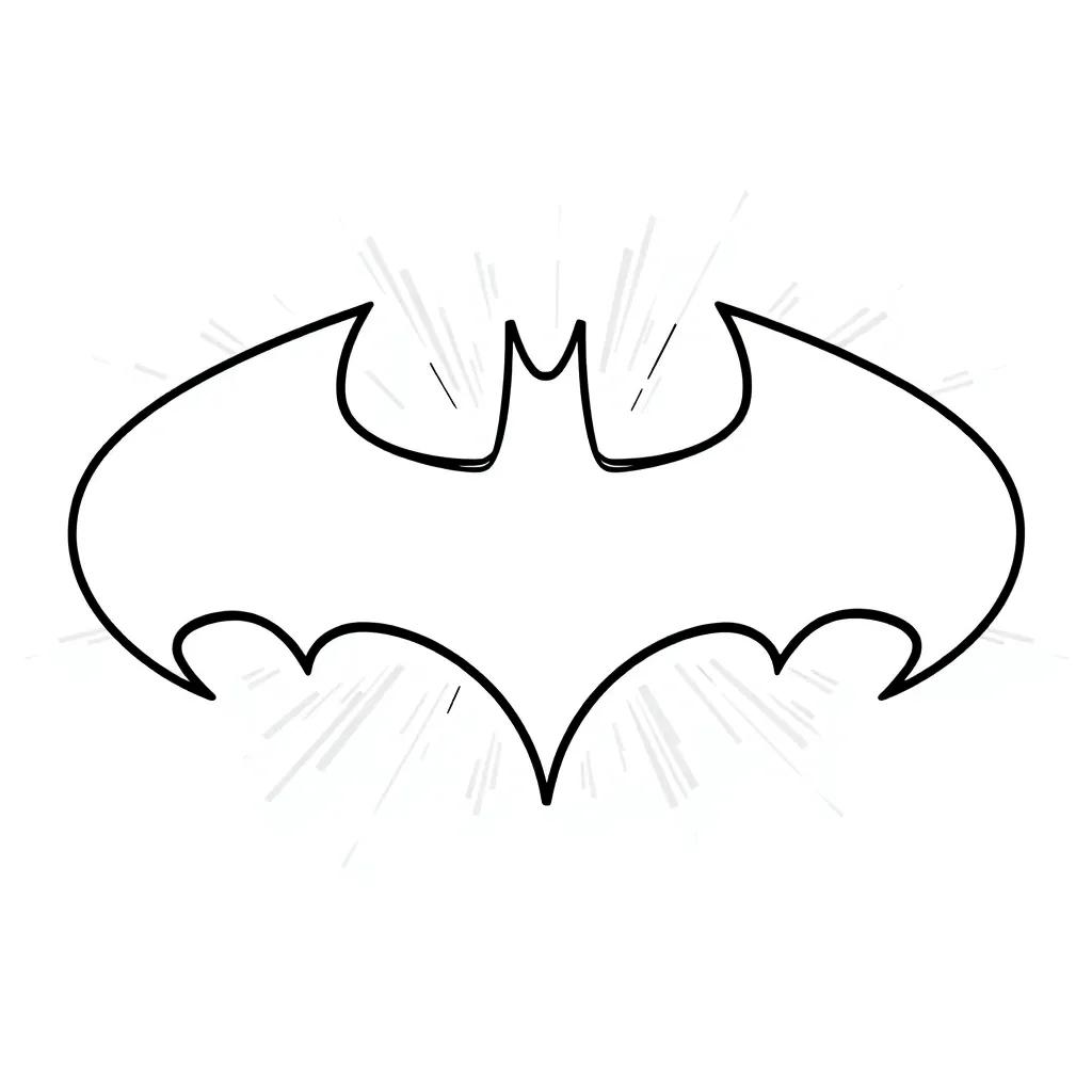 Batman Symbol Coloring Page