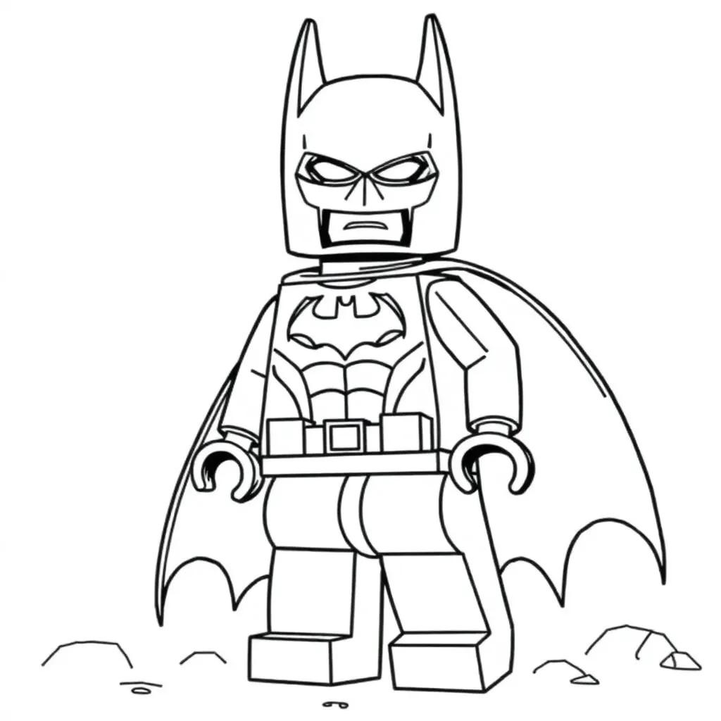Batman Lego Coloring Page