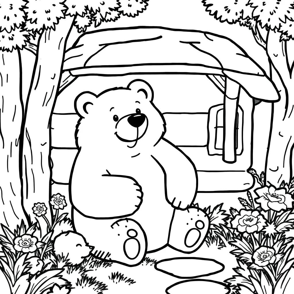 Bear In The Big Blue House Coloring Pages