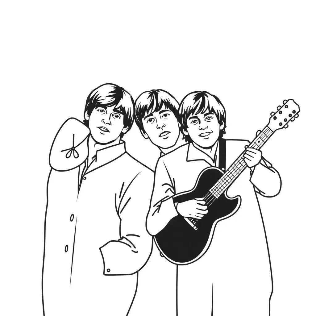 Beatles Coloring Book Pages