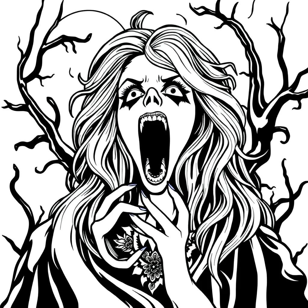 Beauty Horror Coloring Pages