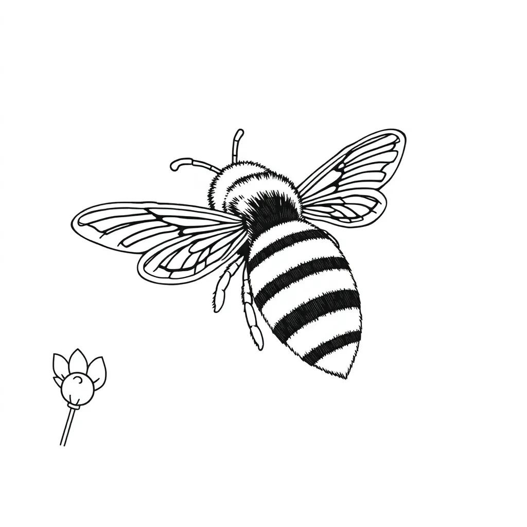 Bee Coloring Pages Printable