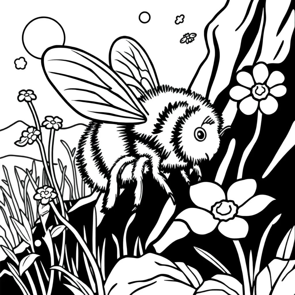 Bee Mine Coloring Pages