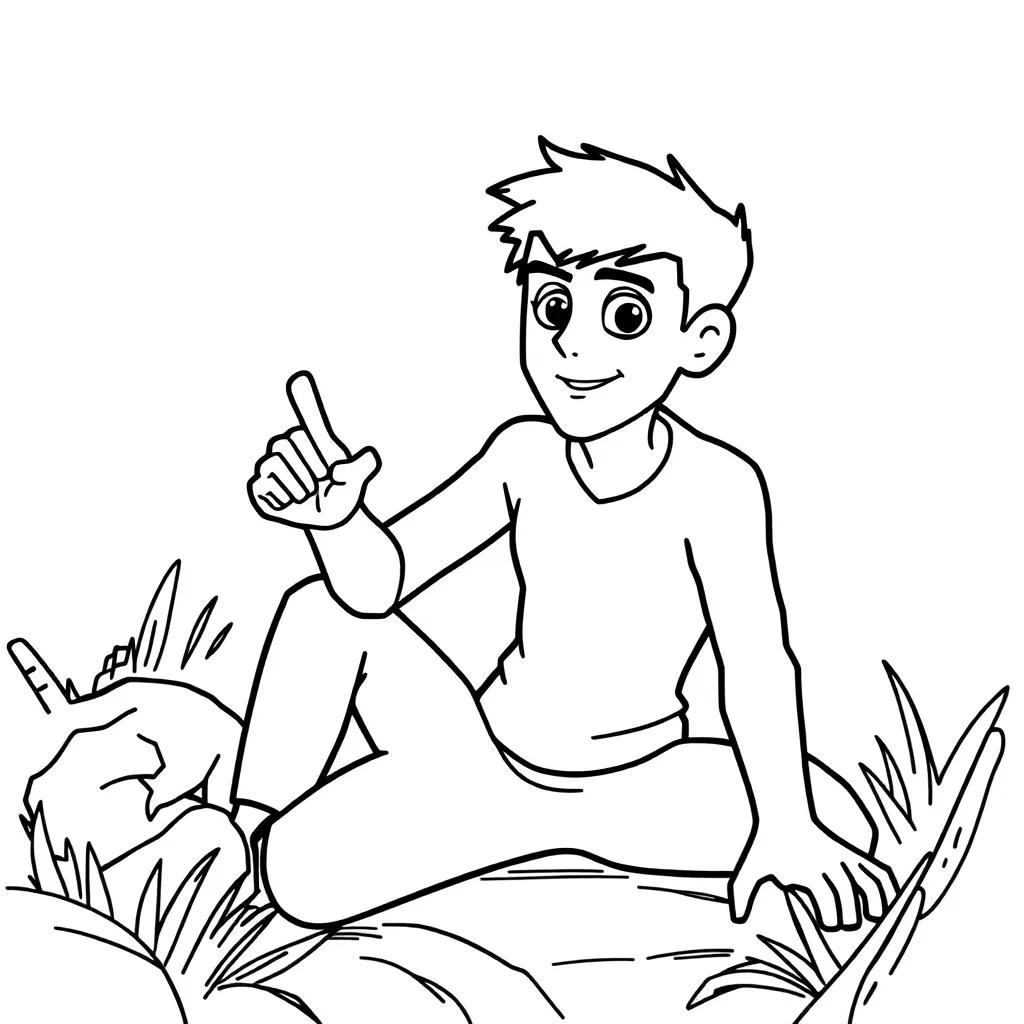 Ben Ten Coloring Page