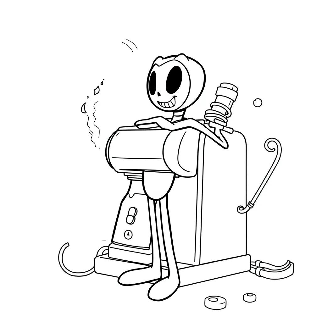 Bendy And Ink Machine Coloring Pages