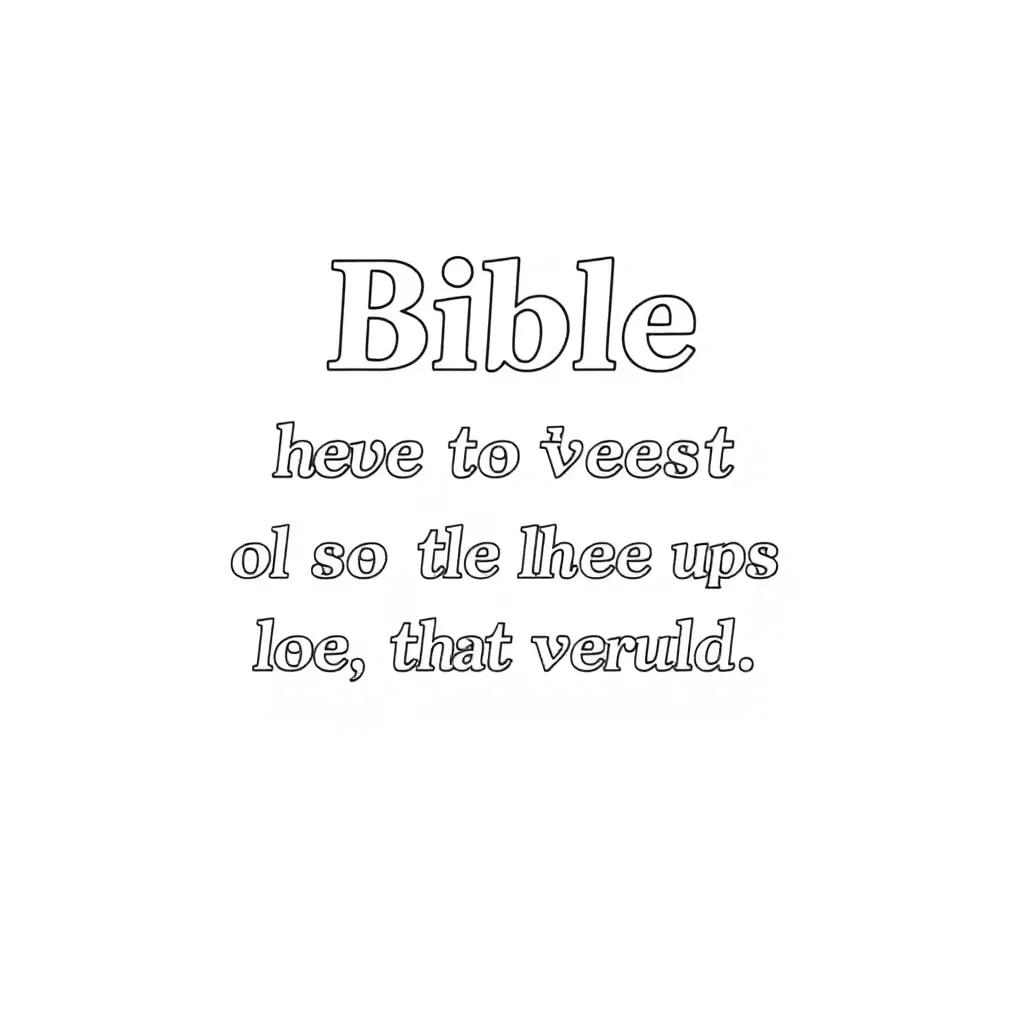 Bible Verse Printable Coloring Pages