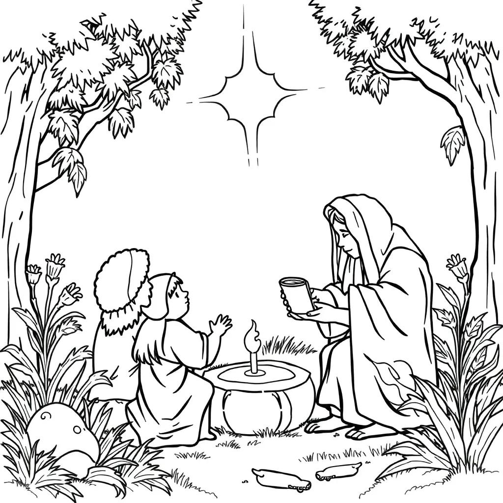 Bible Story Coloring Pages For Preschoolers