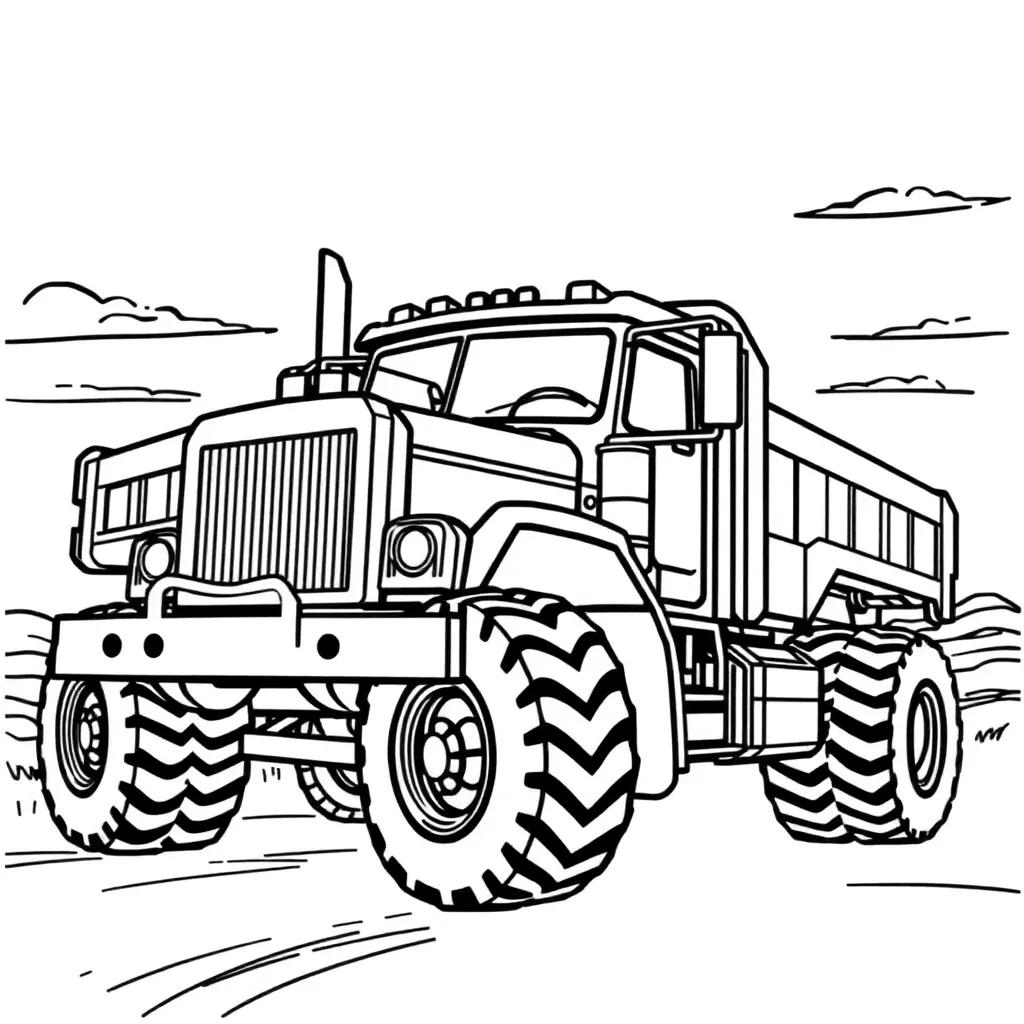 Big Truck Coloring Pages