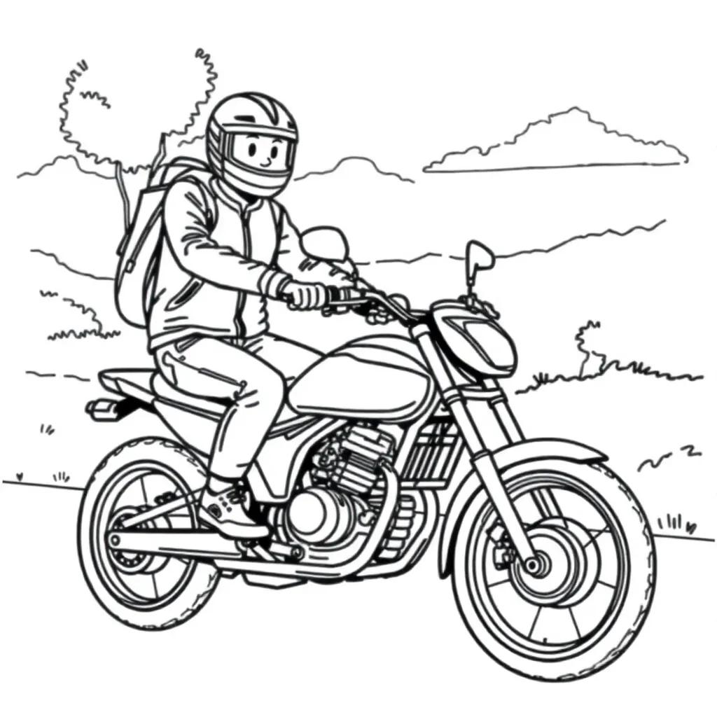 Bike Safety Coloring Pages