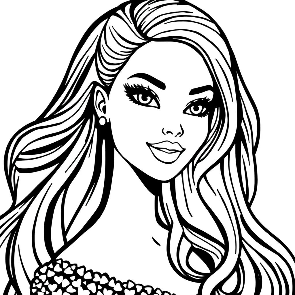 Black Barbie Coloring Pages