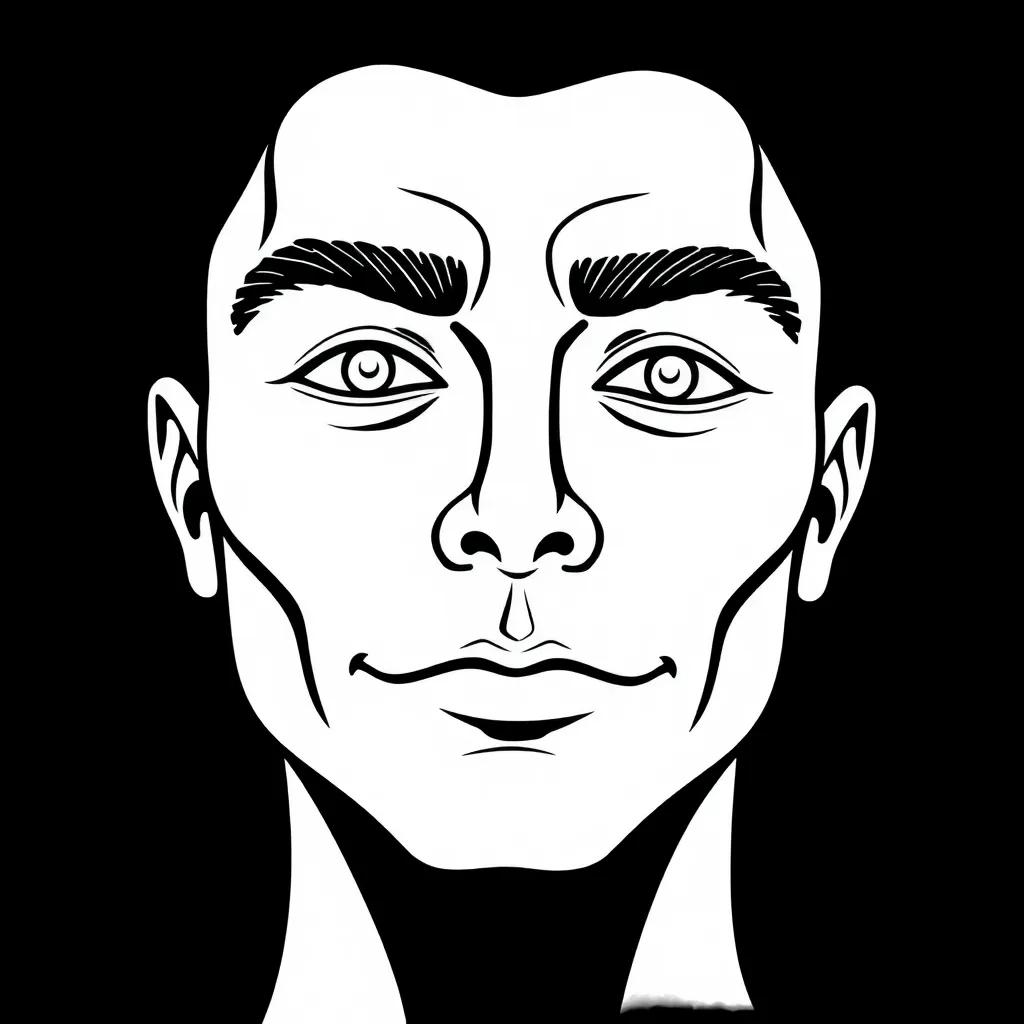 Blank Face Coloring Page