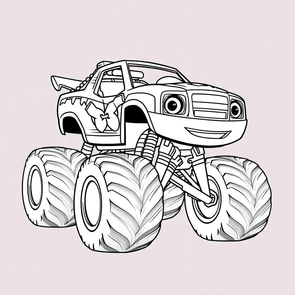 Blaze And The Monster Machine Coloring Page