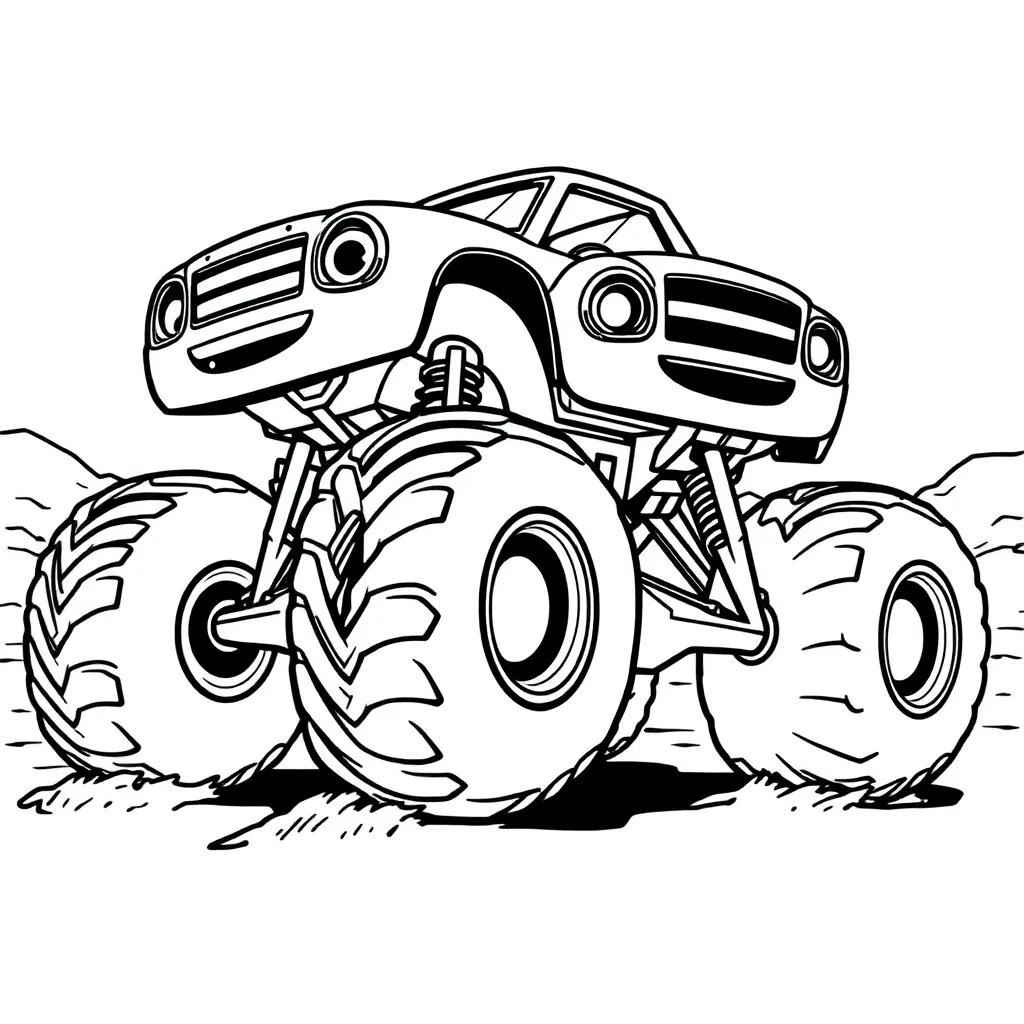 Blaze Monster Truck Coloring Page