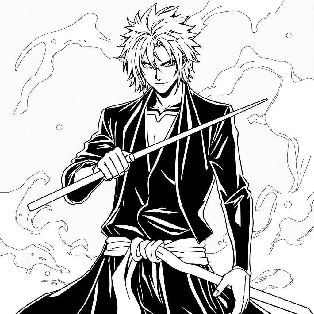 Bleach Ichigo Coloring Pages