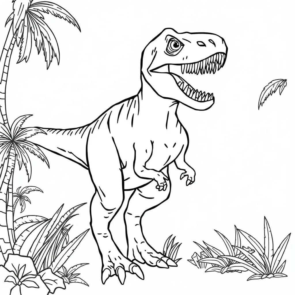 Blue Jurassic World Coloring Pages