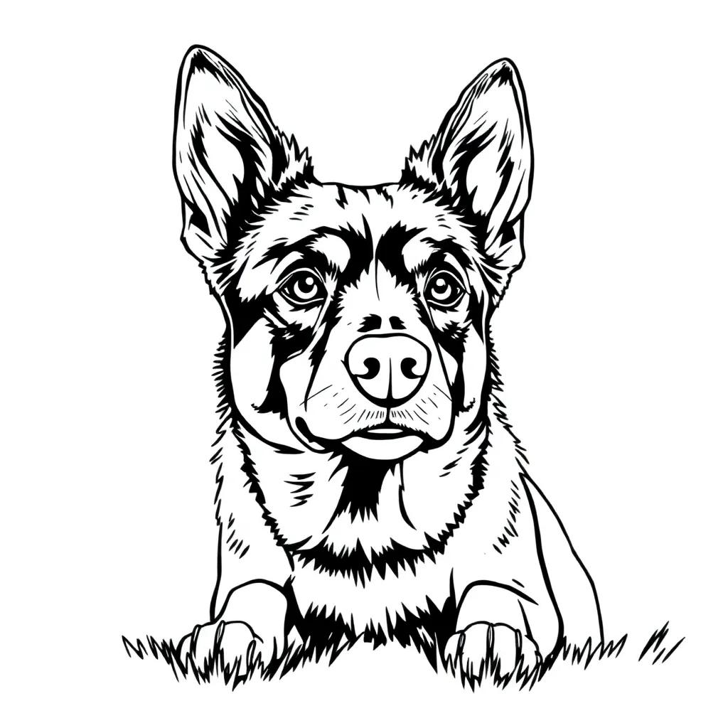 Blue Heeler Coloring Pages