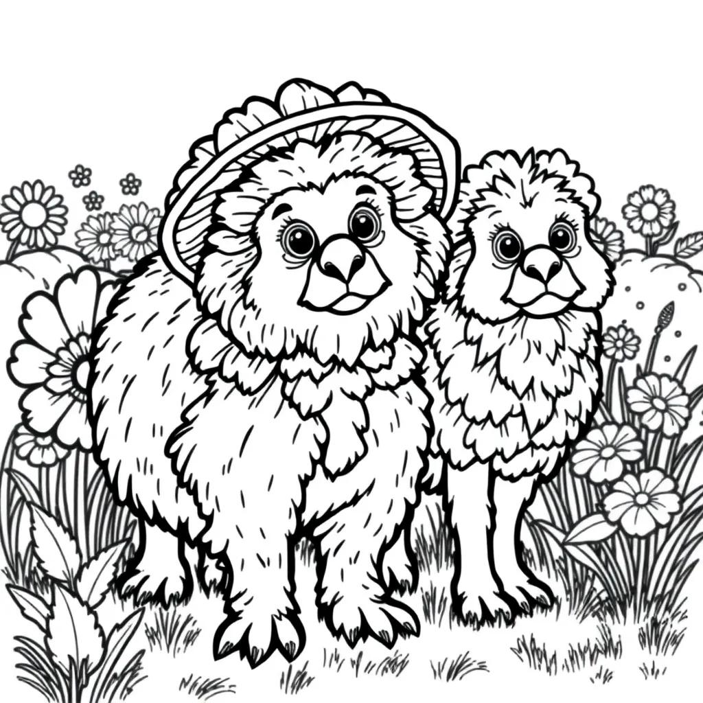 Bluey Coloring Pages Grannies