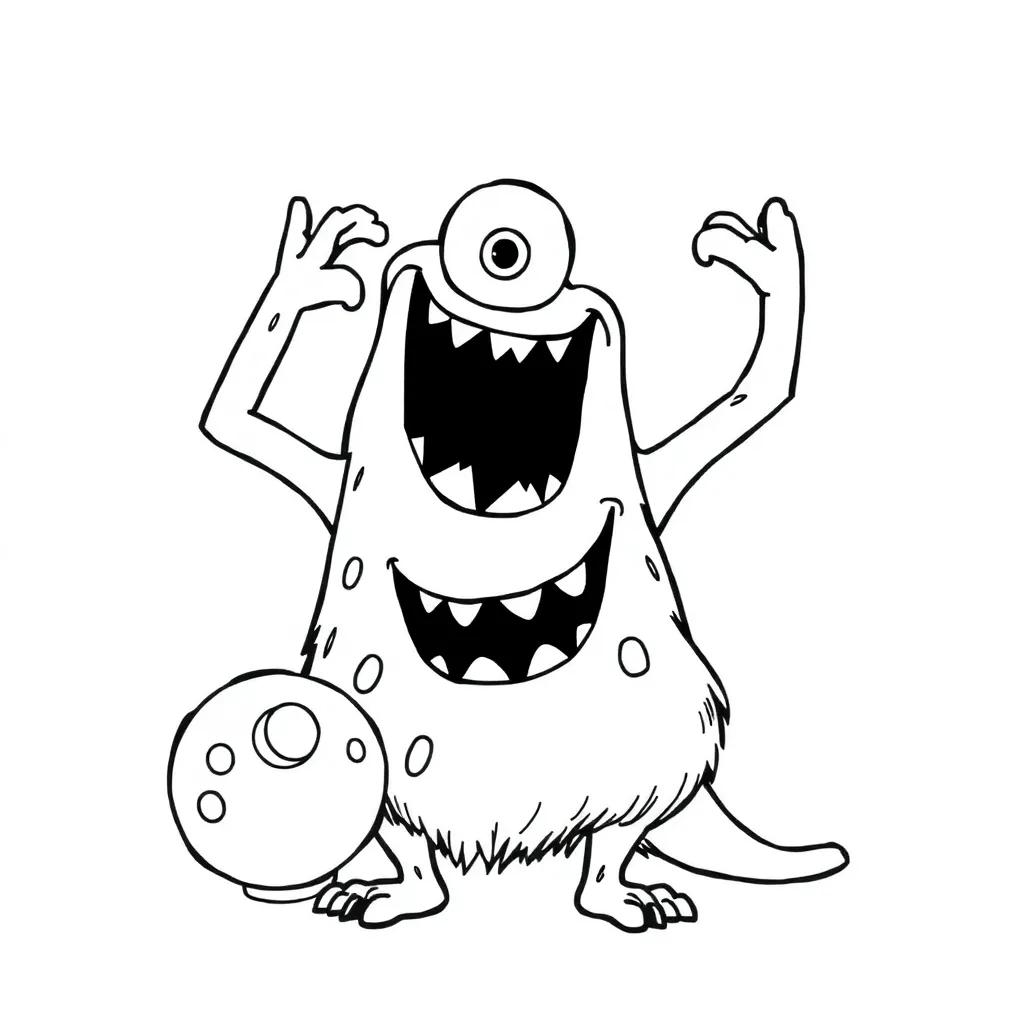 Boo Monsters Inc Coloring Pages