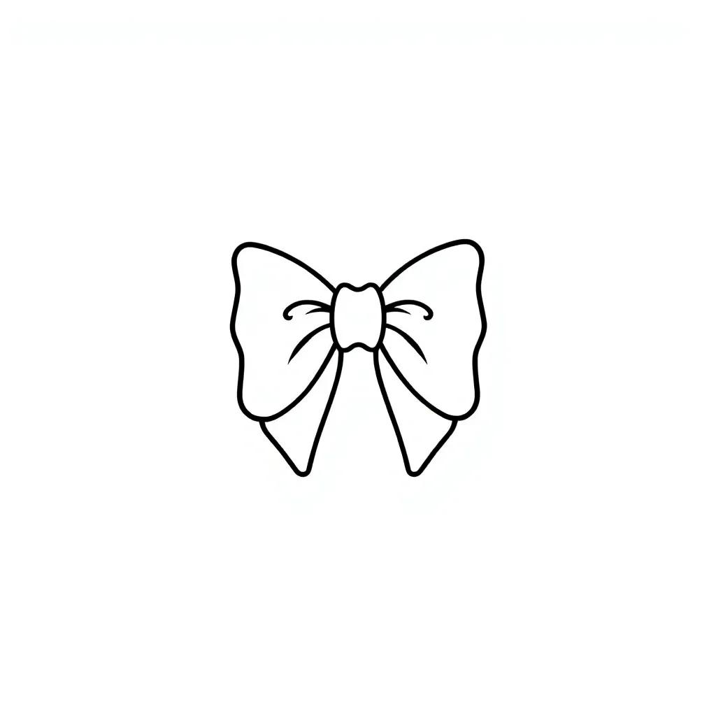 Bow Tie Coloring Page