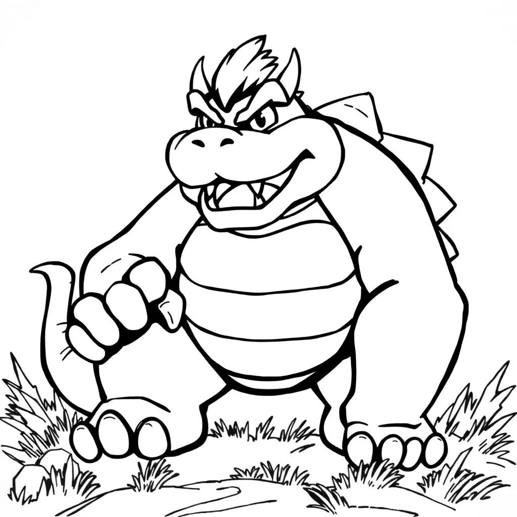 Bowser Printable Coloring Pages