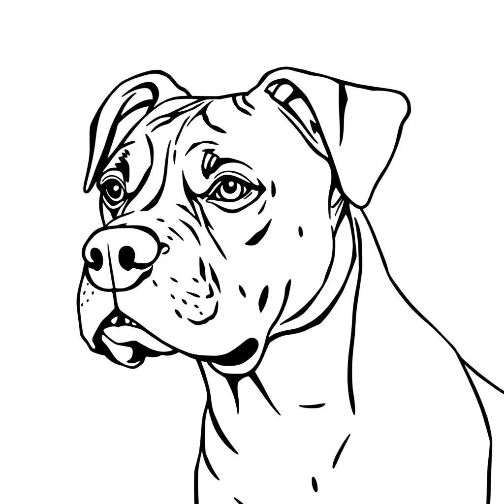 Boxer Dog Coloring Pages