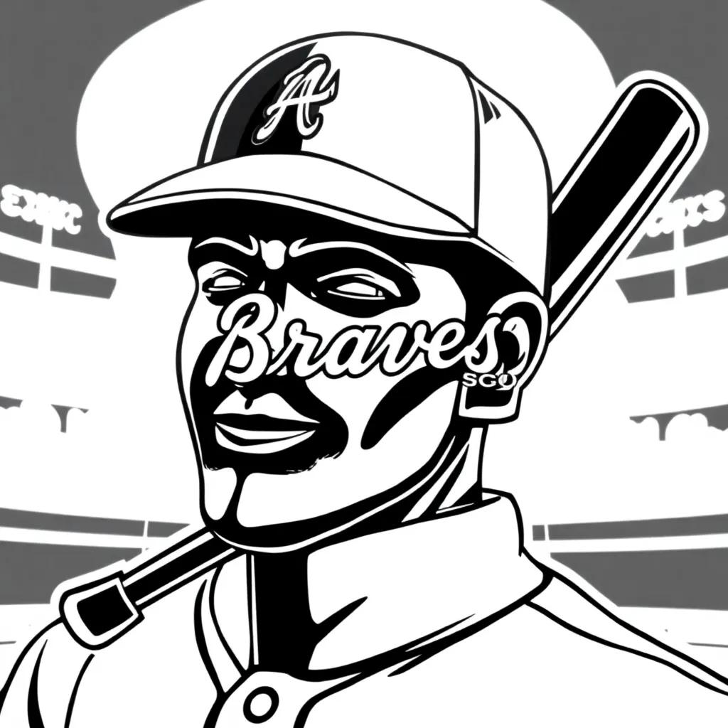 Braves Baseball Coloring Pages