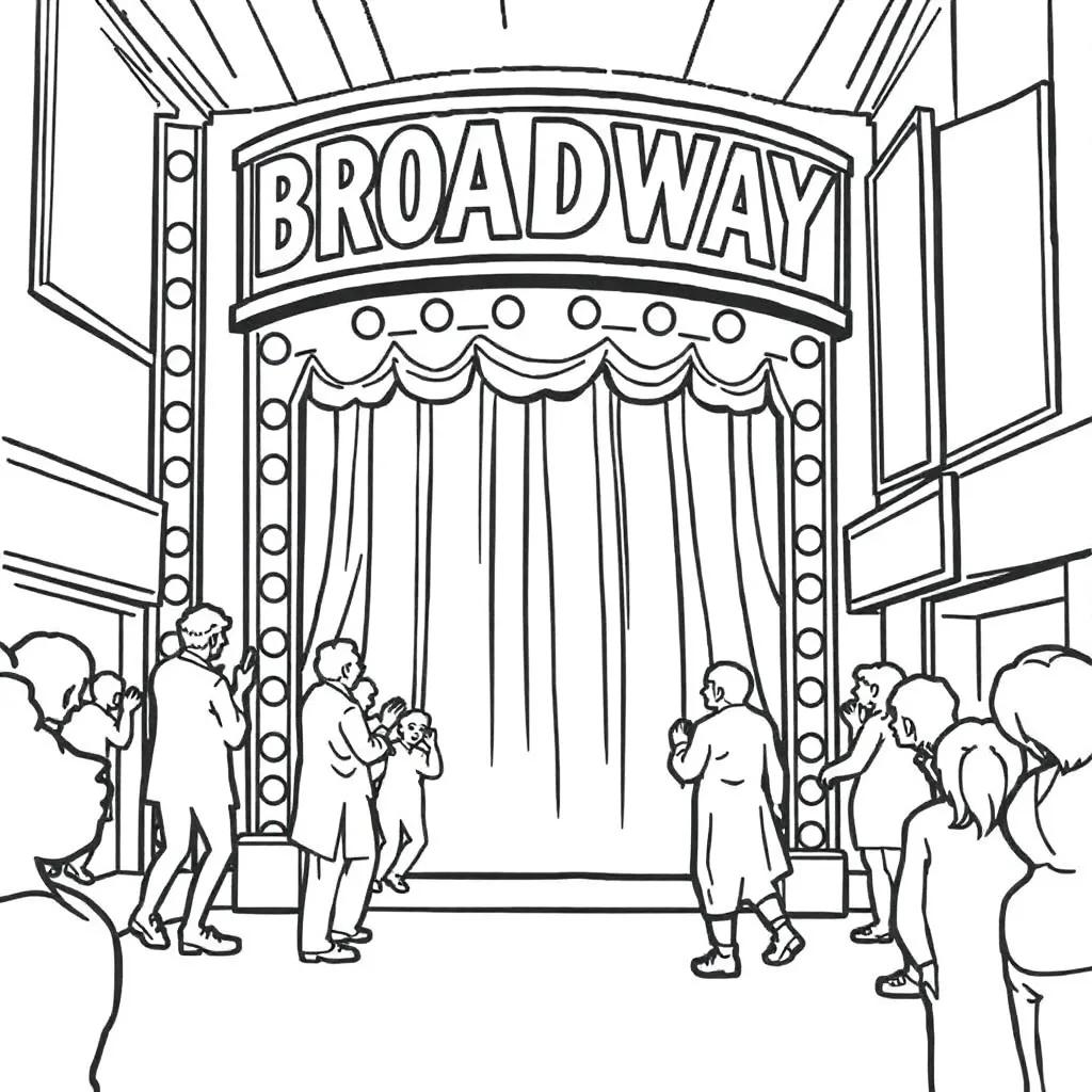Broadway Musical Coloring Pages