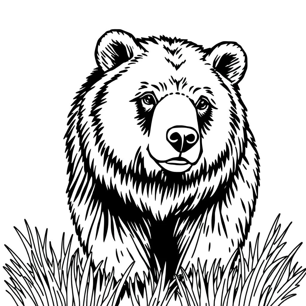 Brown Bear Brown Bear Coloring Page