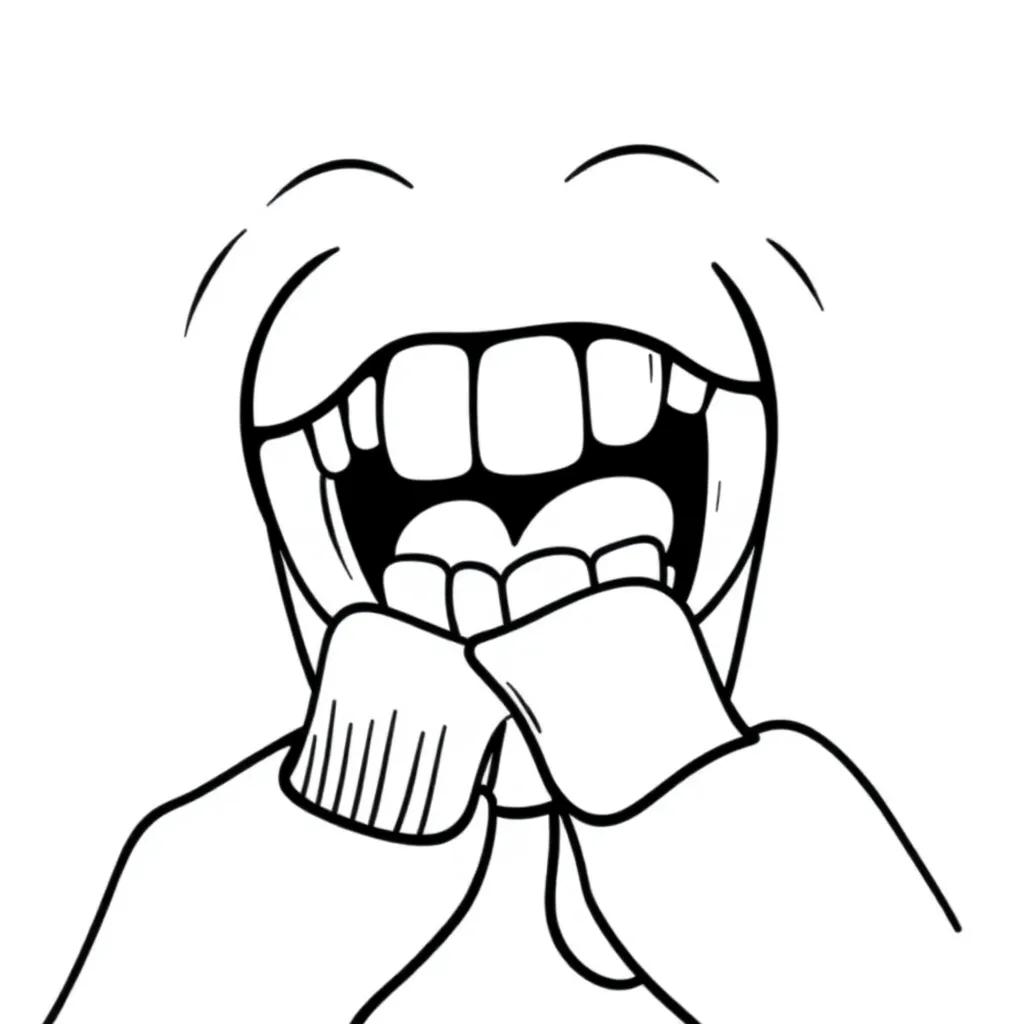 Brushing Teeth Coloring Page