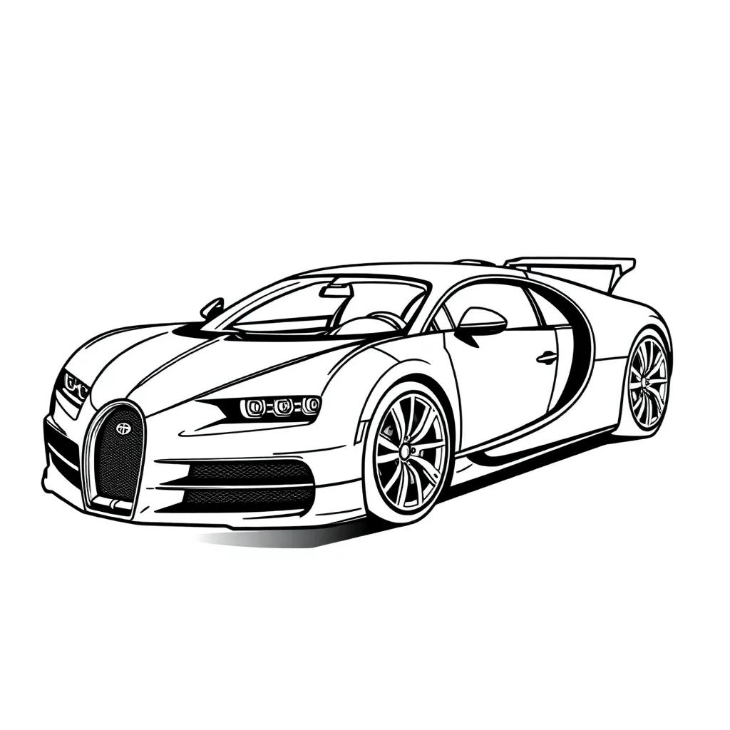 Bugatti Car Coloring Pages