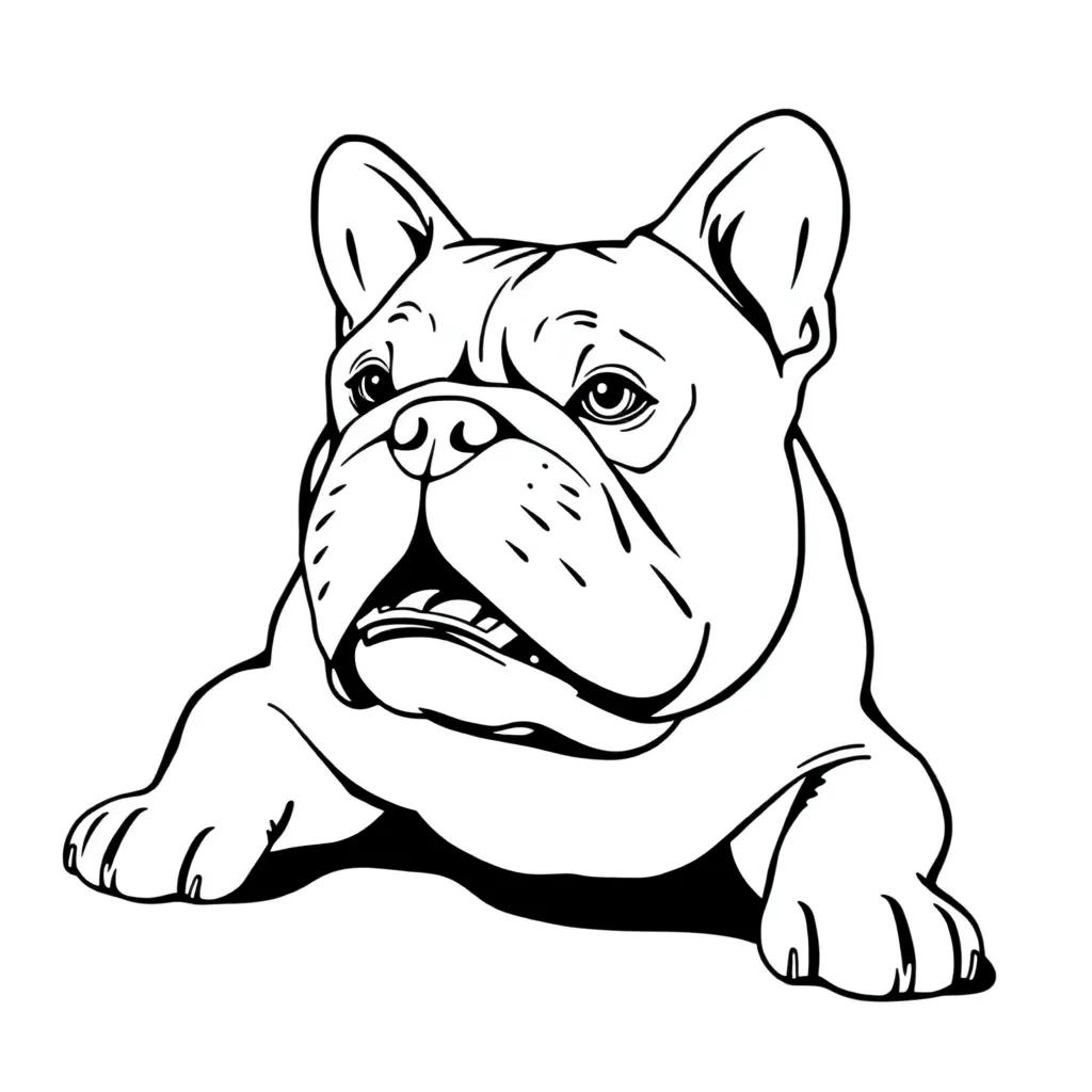 Bulldog Coloring Pages Printable