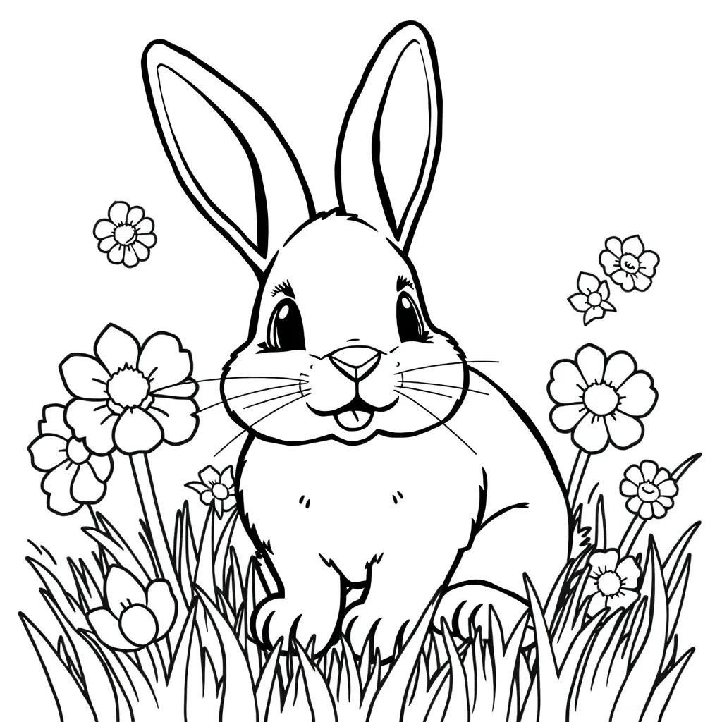Bunny Free Printable Coloring Pages