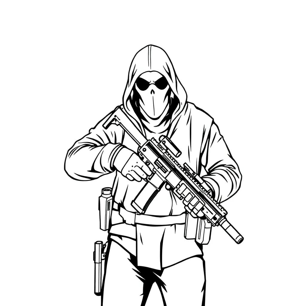 Call Of Duty Ghost Coloring Pages