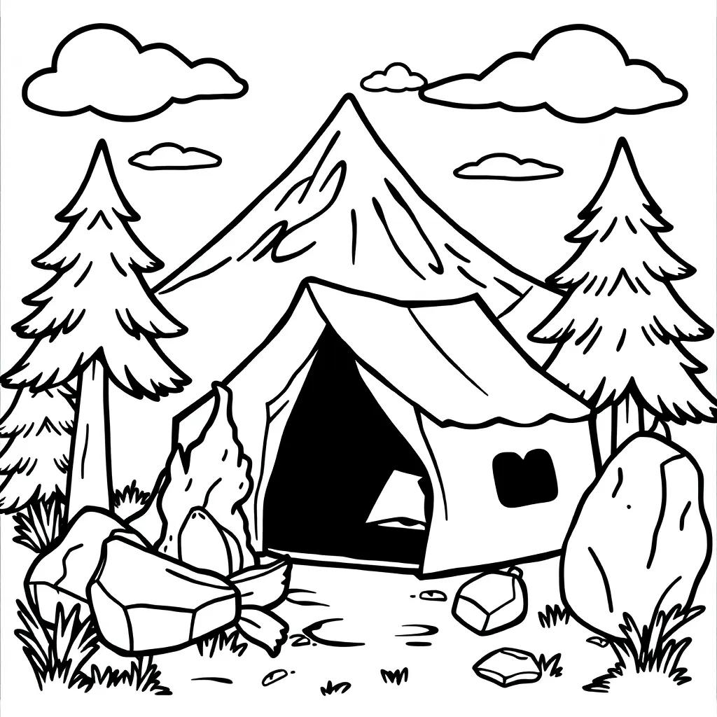 Camp Coloring Pages Printable