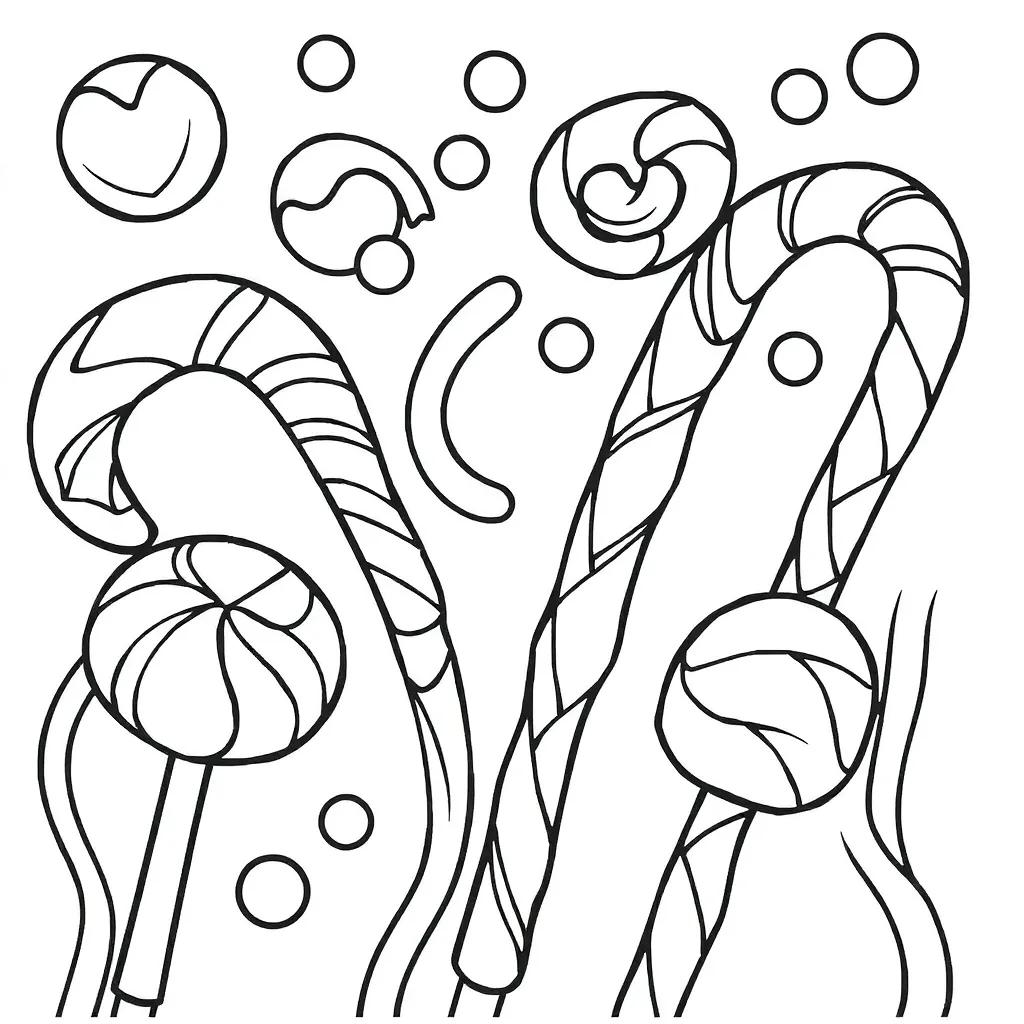 Candy Coloring Pages Printable